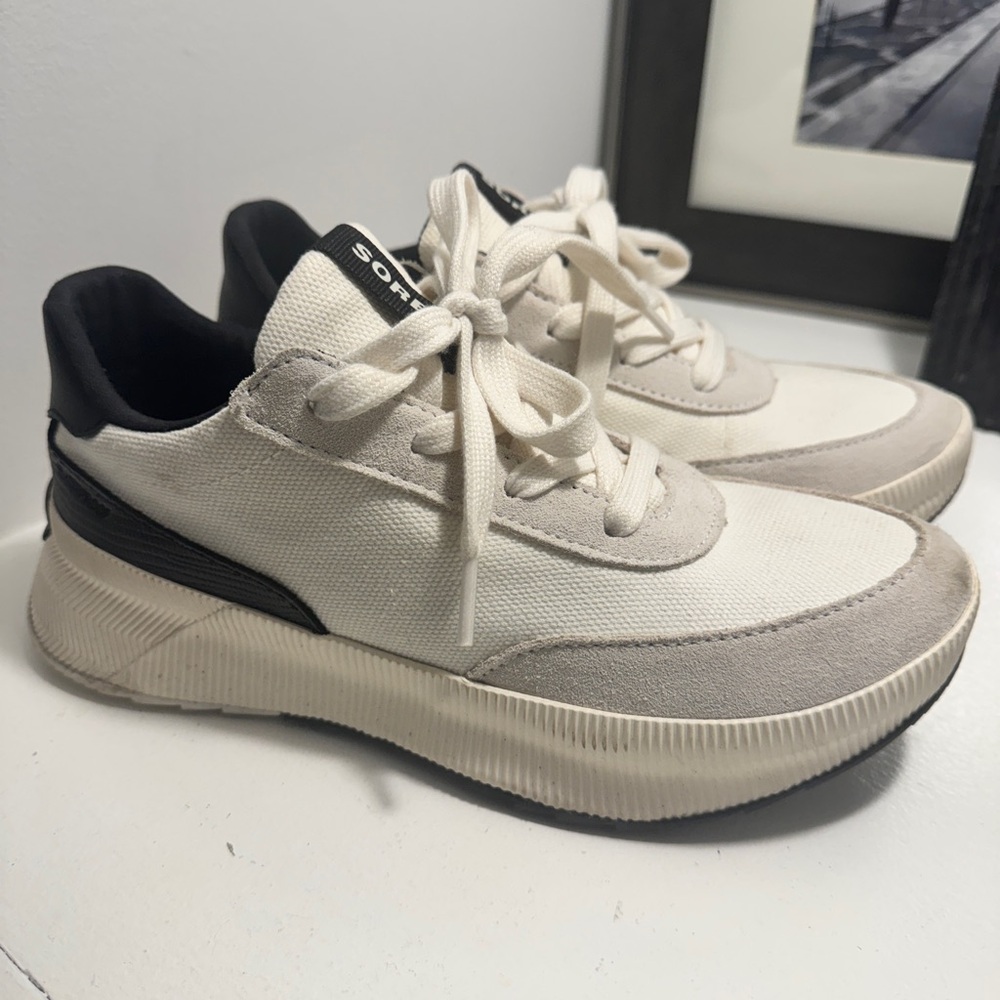 Sorel Black and White Sneakers